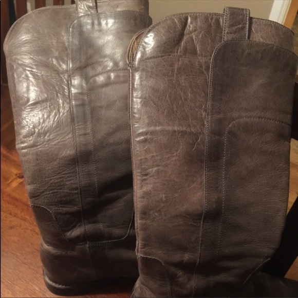 Frye Taupe Boots Melissa 7.5 - Picture 5 of 6